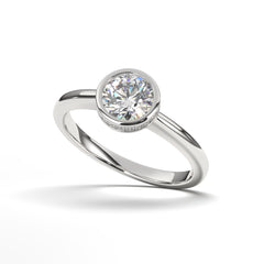 Starlight Serenade-A solitaire ring, a testament to love's brilliance – where simplicity becomes a statement