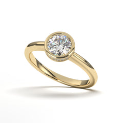 Starlight Serenade-A solitaire ring, a testament to love's brilliance – where simplicity becomes a statement