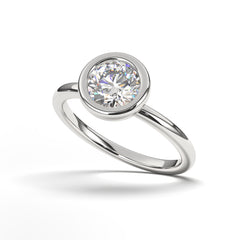 Solitary Splendor- The timeless elegance of a solitary diamond that whispers of everlasting devotion