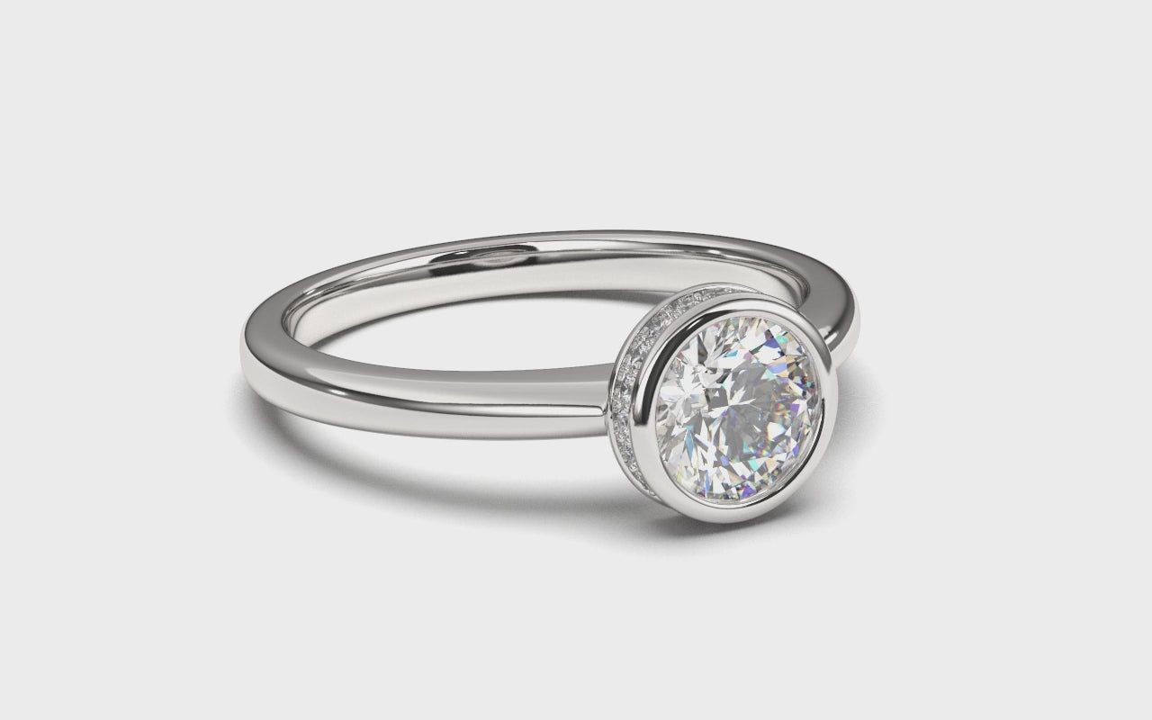 Starlight Serenade-A solitaire ring, a testament to love's brilliance – where simplicity becomes a statement